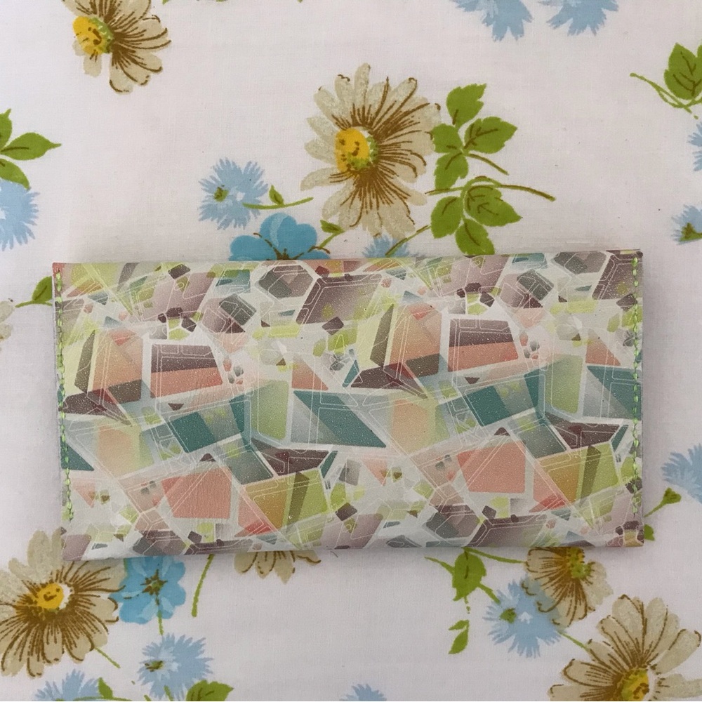 Hand Crafted Geometric Multicolor Wallet - Picture 5 of 5